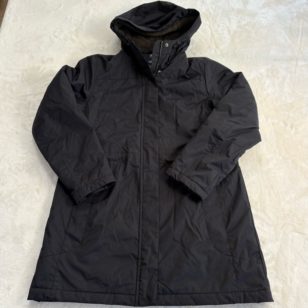 LL Bean Winter Warmer Fleece Lined Coat - Picture 2 of 12